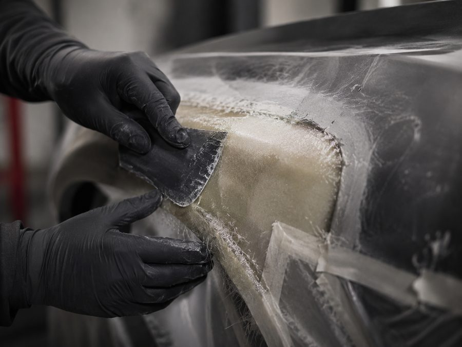 Réparation de fibre de verre